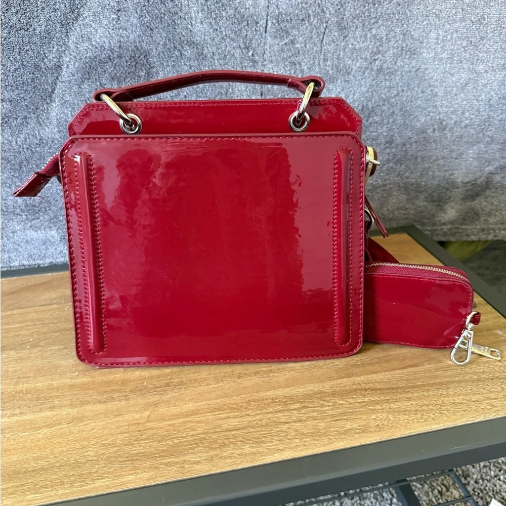 Steve Madden Evelyn Bag Burgundy Rhinestones